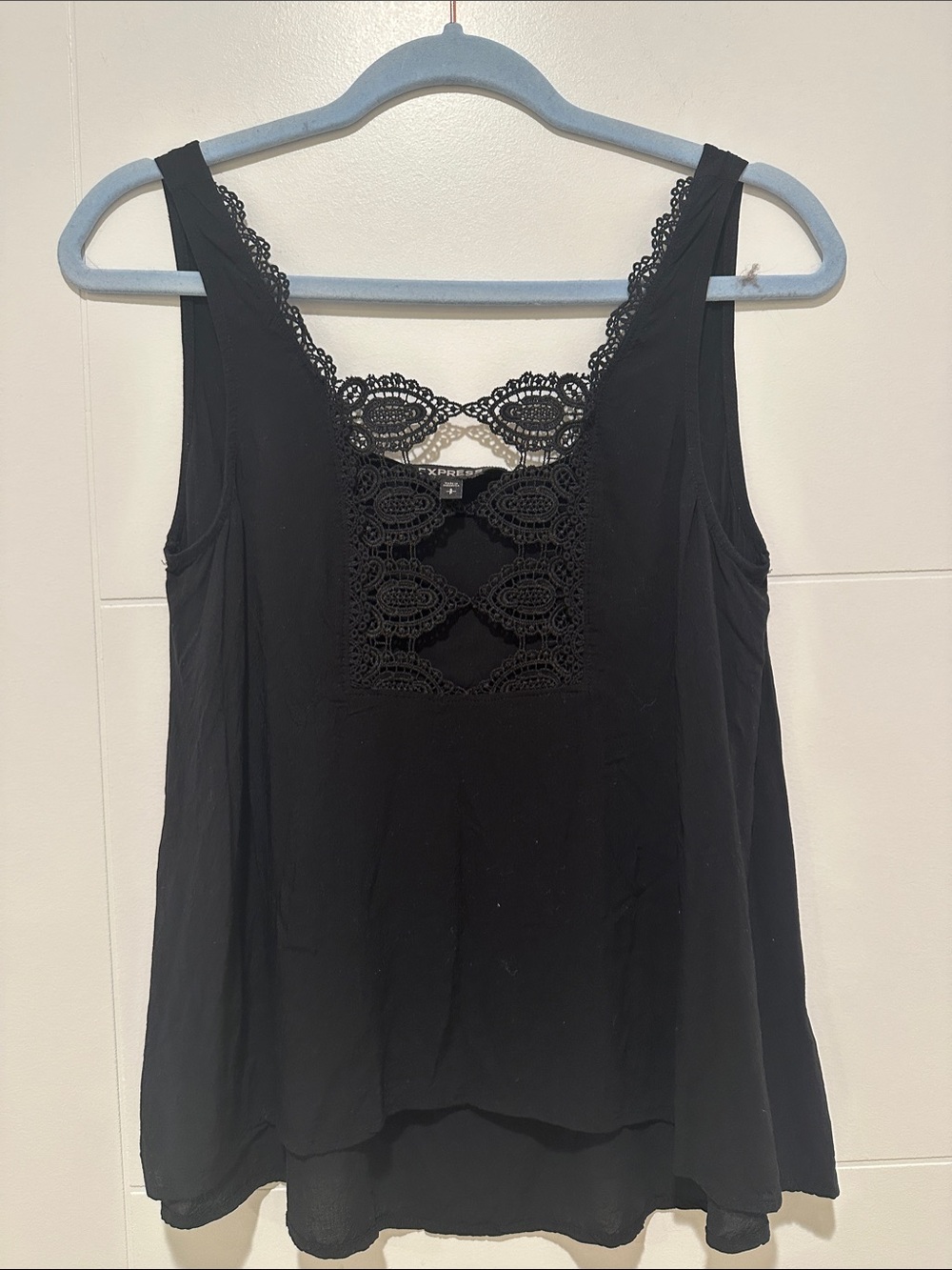 Express Black Lace-Panel Camisole